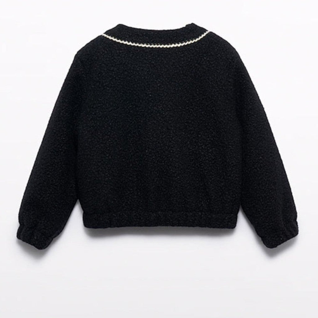 Giacca pellicciotto Bimba Nero 5843/8 -  NANU' BABY