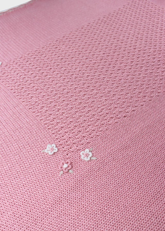 Pink Flowers Cotton Blanket NAIME/CO-R