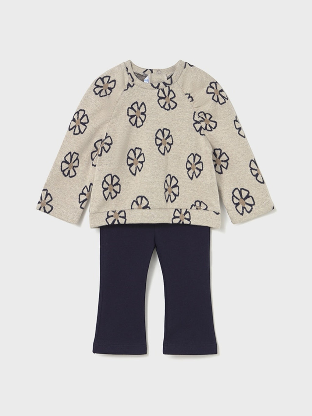 Girl's leggings and pullover set, Blue, 2742/48