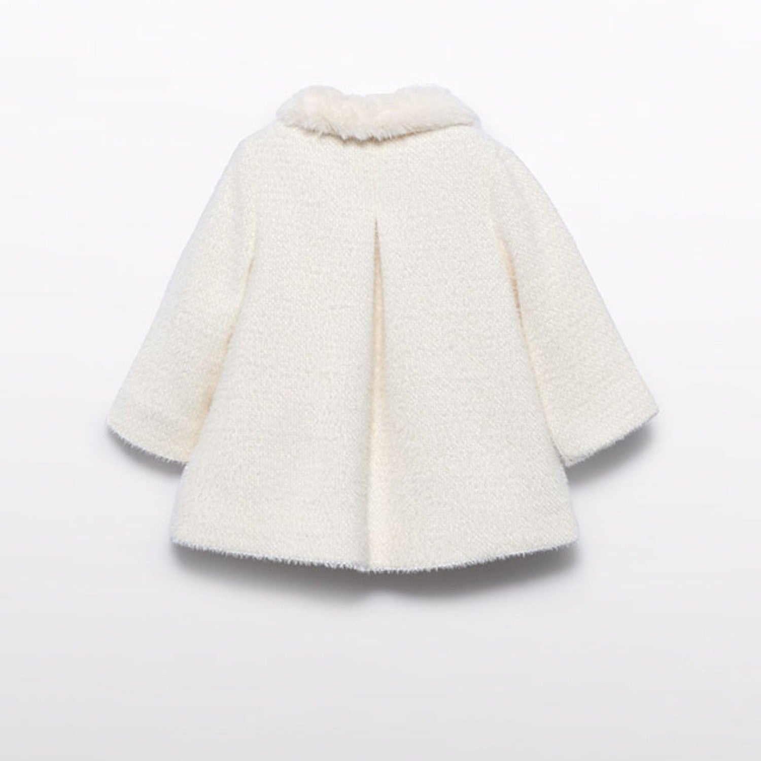 Cappotto punto strutturato Bimba PANNA 5819/90 -  NANU' BABY