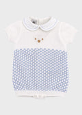 Sky Blue Teddy Short Romper EK5722/C