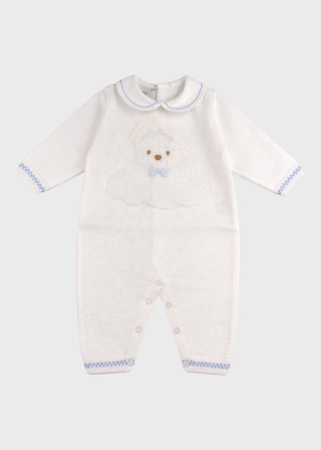 Sky Blue Teddy Long Romper EK5710/C