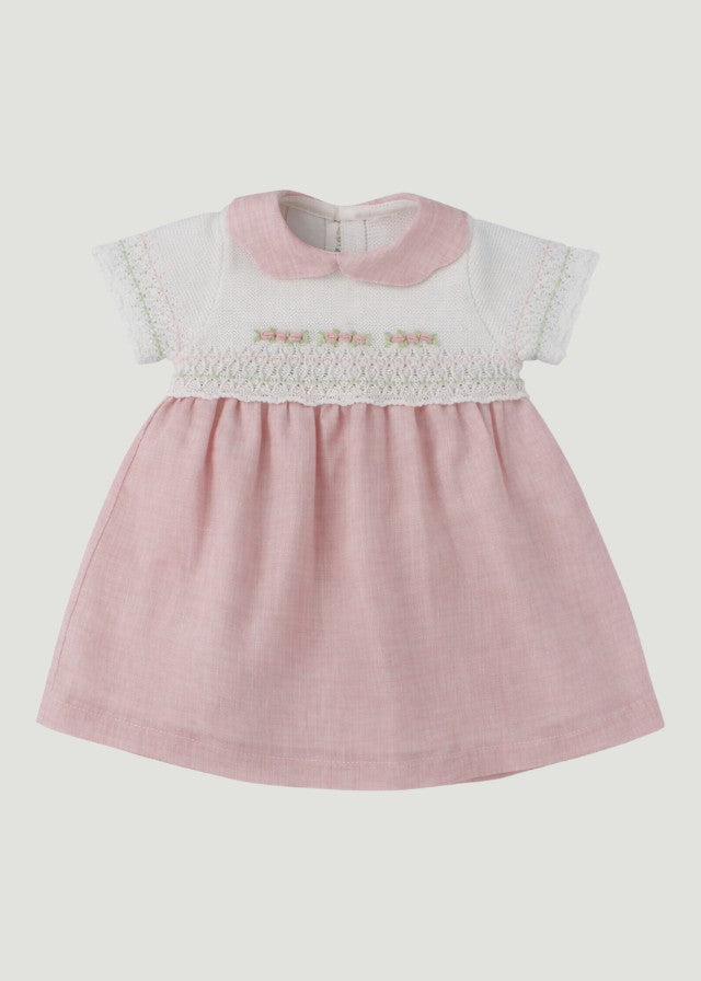 Powder Pink Collar Dress