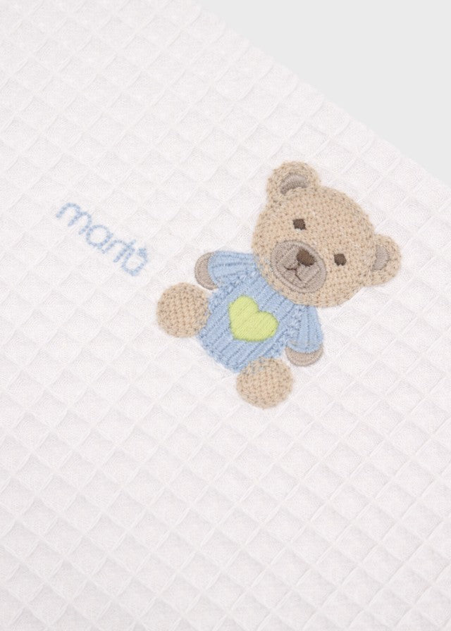 Muslin Teddy Embroidered Sky EK60QU/C
