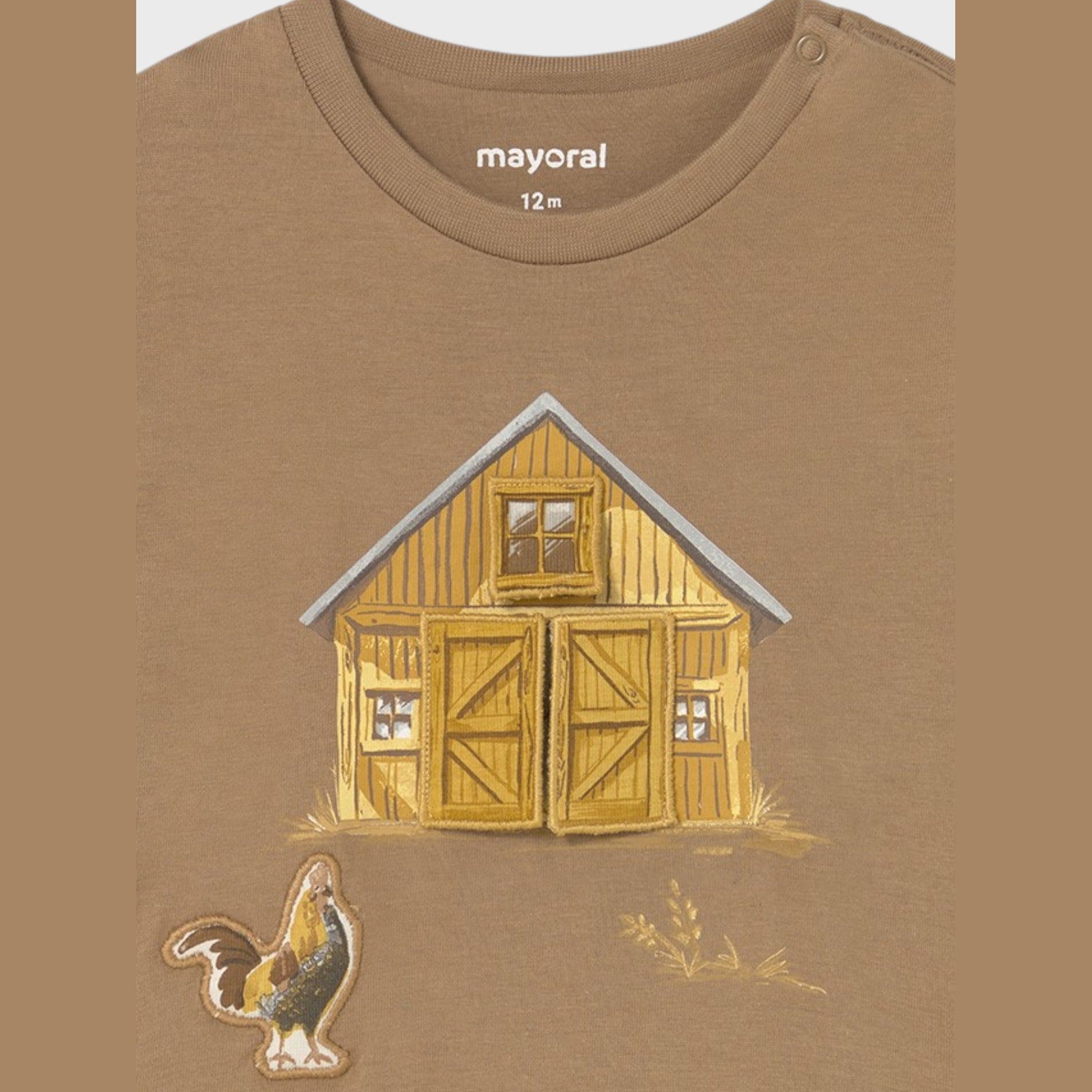 Camicia  m/l "play" fattor Bimbo Marrone 2067/31 -  NANU' BABY