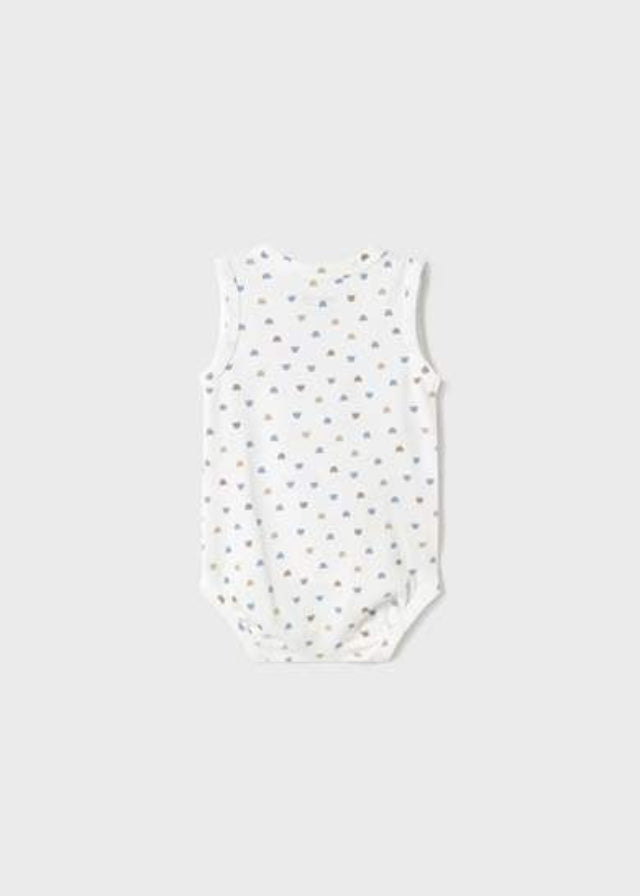 Sleeveless Bodysuit Underwear Light Blue 1702