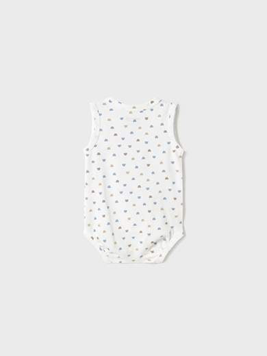 Sleeveless Bodysuit for Baby Boys, Light Blue 1702 /A