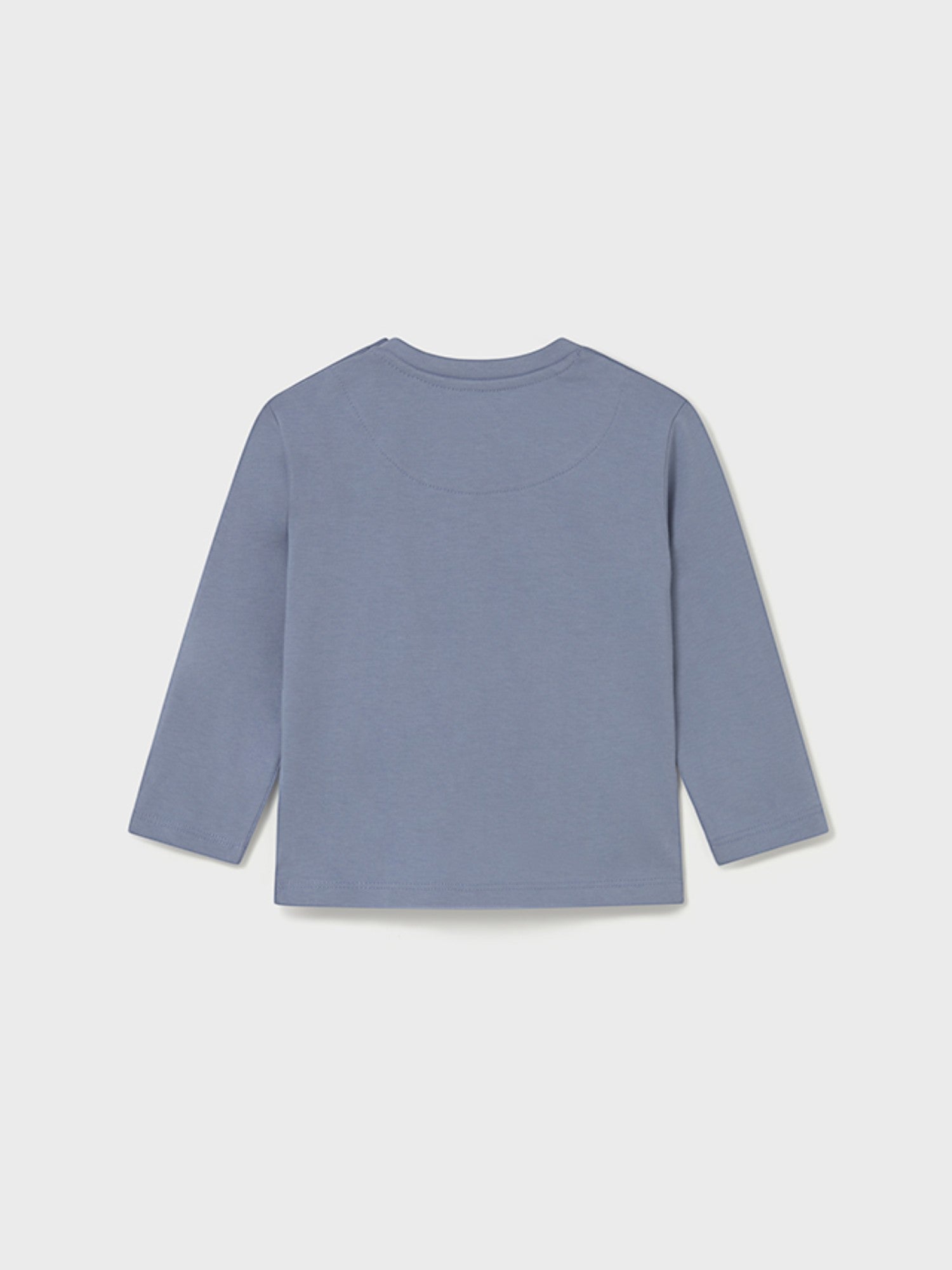 Basic long-sleeved shirt for boys, light blue, size 108/29