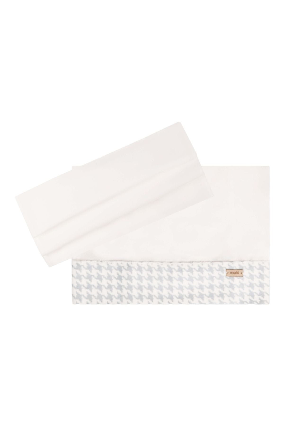 Pied de poule sky blue baby sheet for Vanilla IG73LE