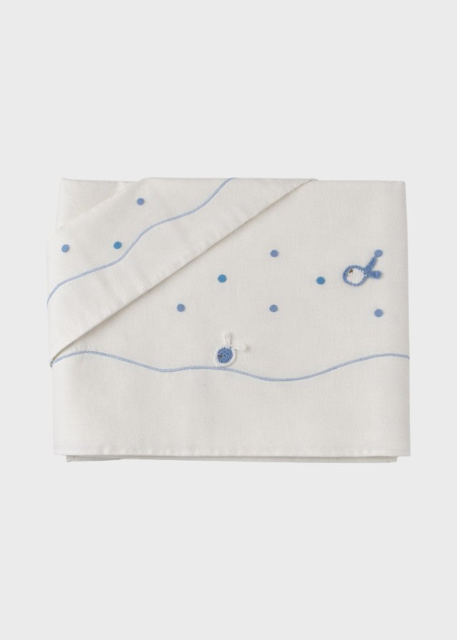 DORY/LN Sea Embroidery Cotton Sheet