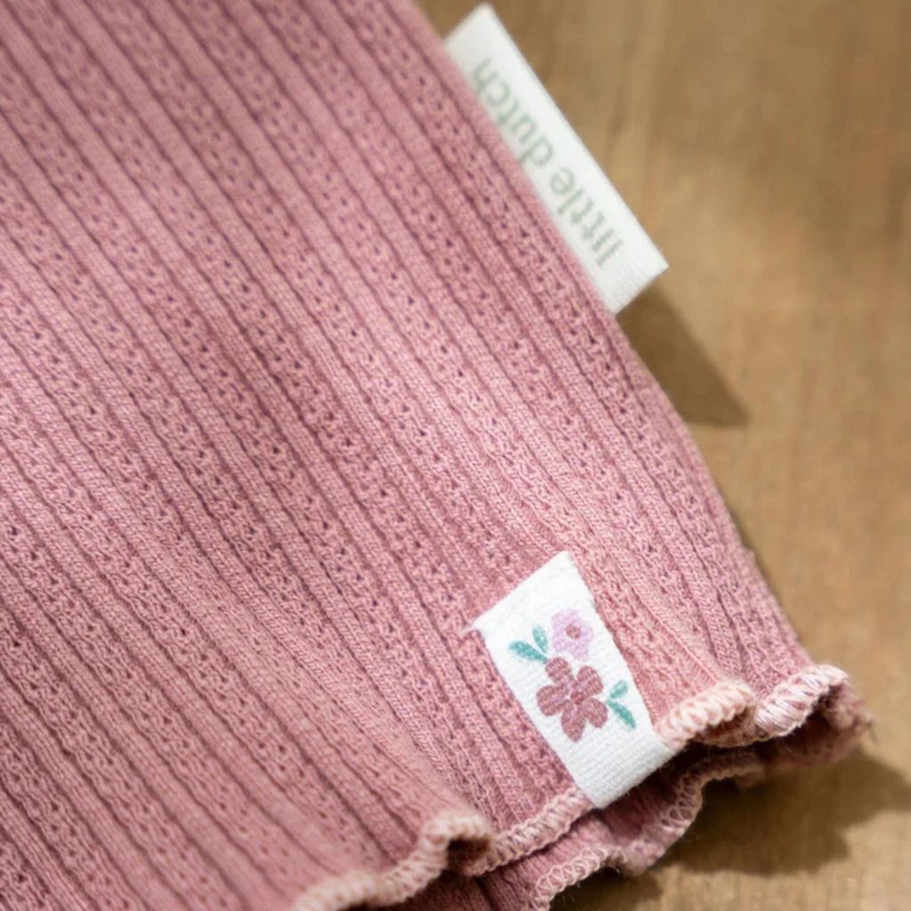 Long-sleeved ribbed T-shirt - Fairy Garden Pink CL25091013