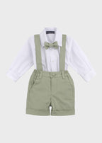 Sage Green Bermuda Waistcoat Ceremony Suit