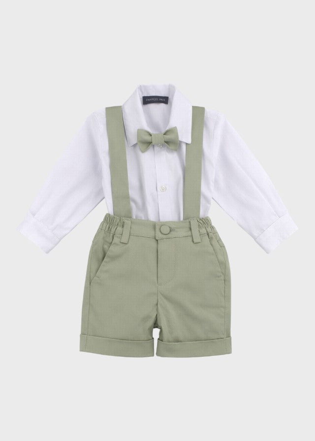 Sage Green Bermuda Waistcoat Ceremony Suit