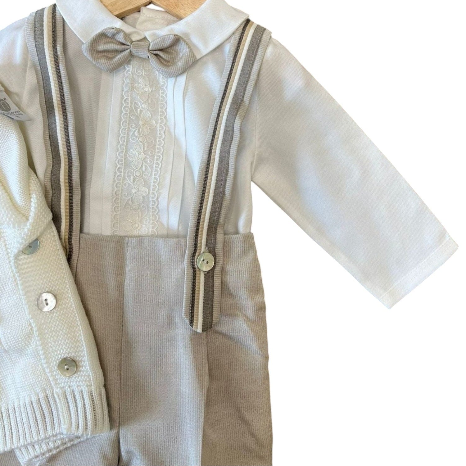 Boy's Ceremony Bermuda Suit, Vanilla Color, IK20660