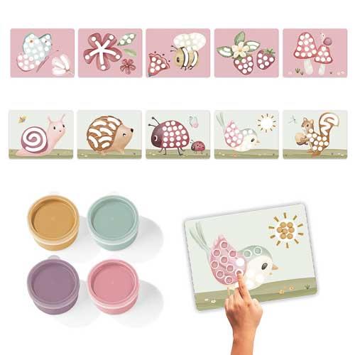 Set pittura con le dita Fairy Garden  Rosa 126121