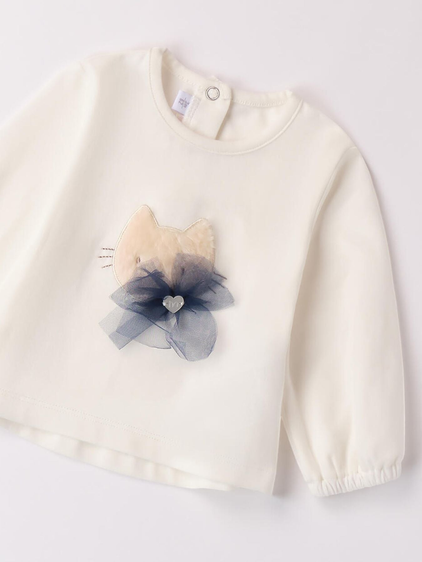 Girl's T-shirt with cat Bimba PANNA 3A762