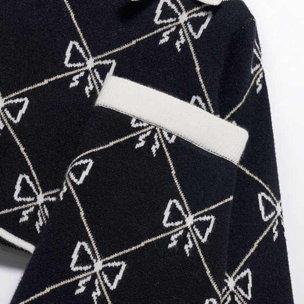 Compl. gonna tricot jacquard Bimba Nero 5538/8 -  NANU' BABY