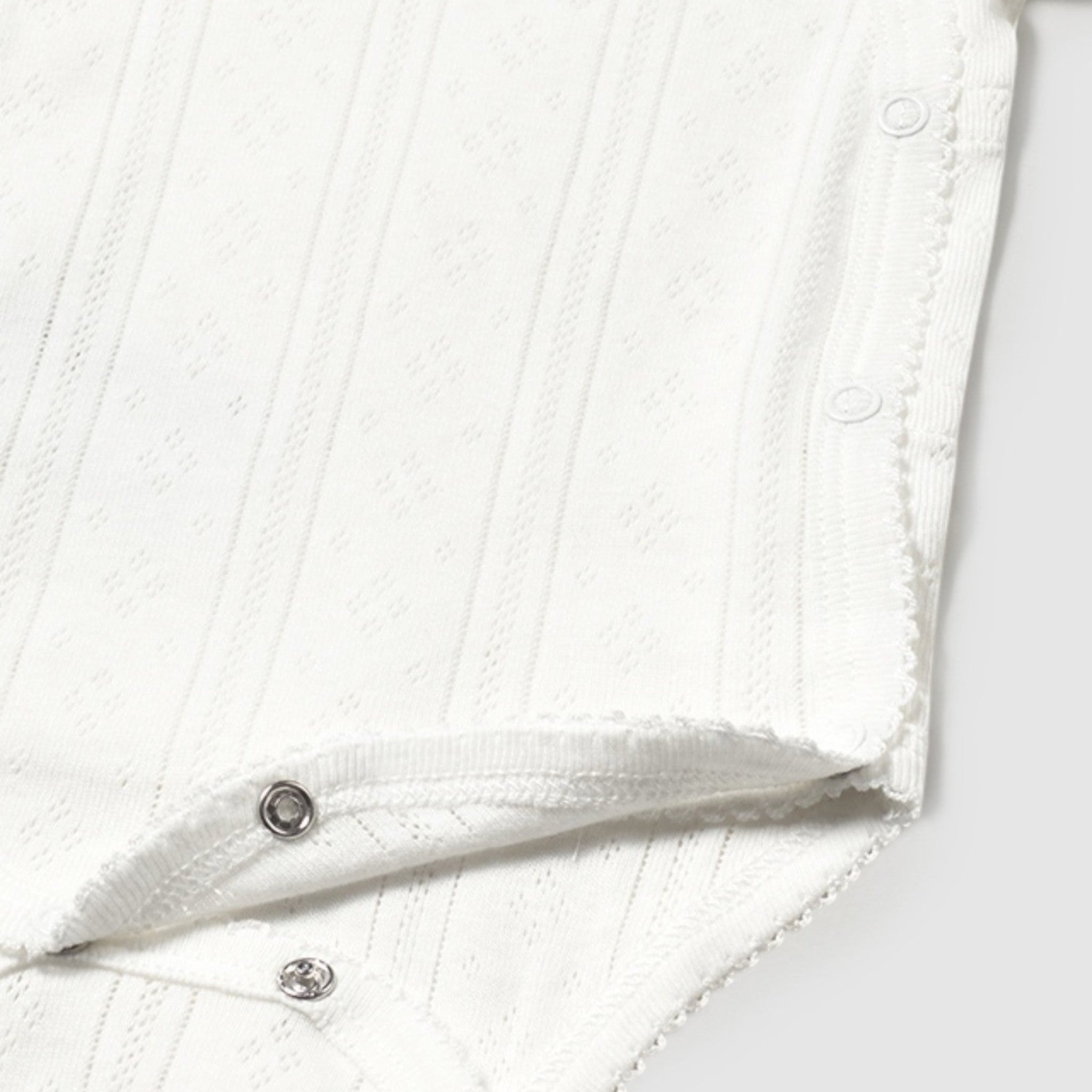 Body manica corta traforato Neonata BIANCO 1746 /B -  NANU' BABY