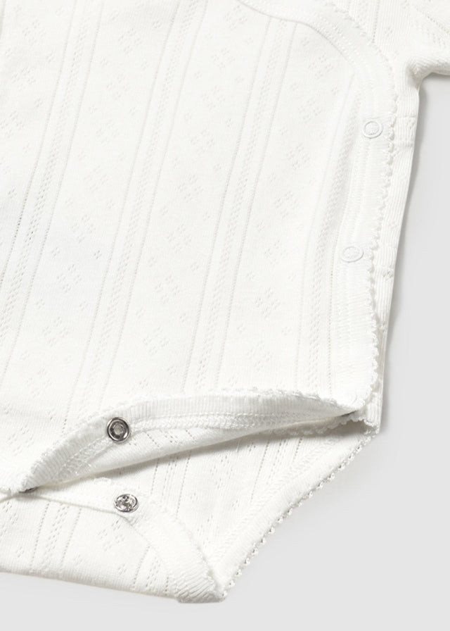 White Short Sleeve Bodysuit 1746