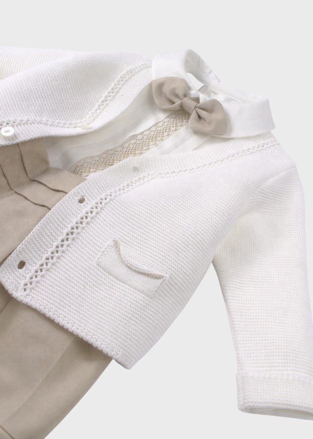 Sand White Cotton Baptism Ceremony Set EV21760