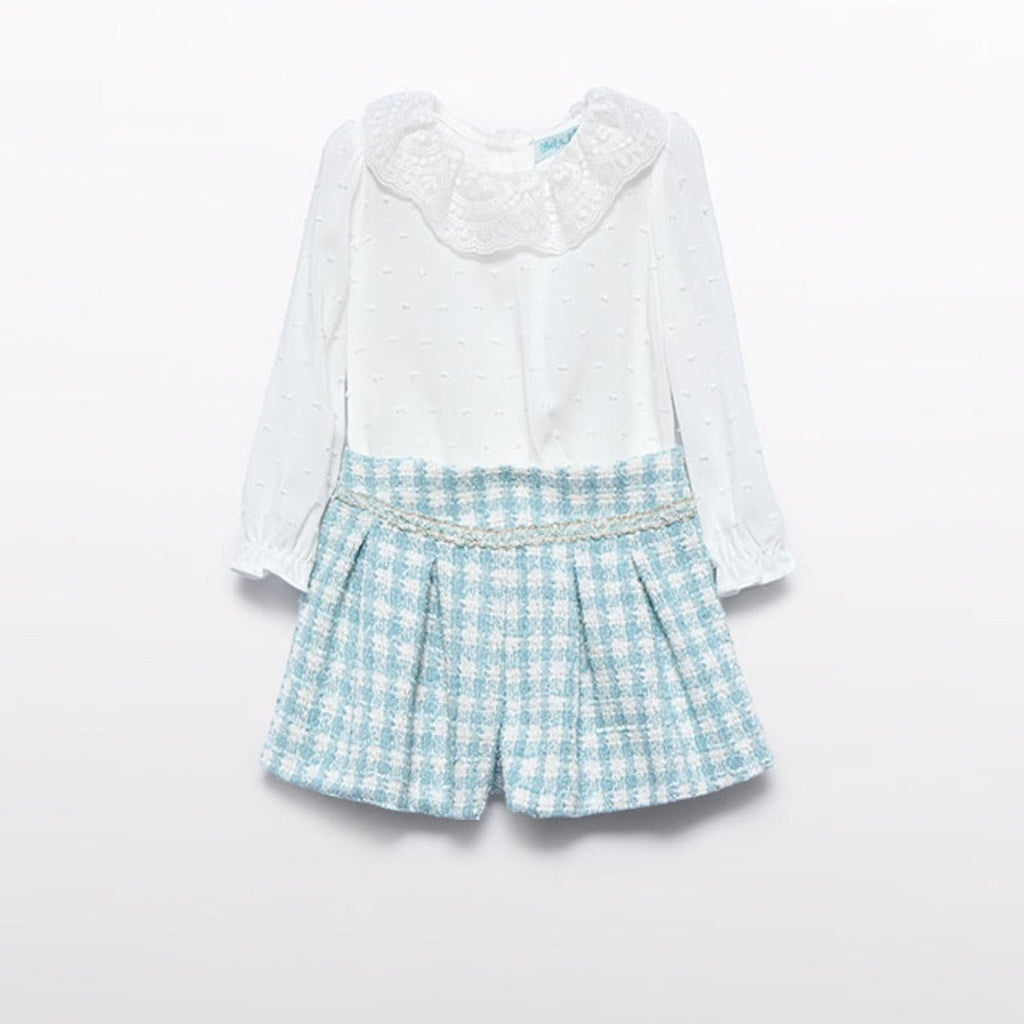 Compl.bermuda quadri lurex Bimba Verde 5712/9 -  NANU' BABY