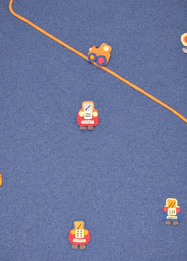 Blue Vehicle Cotton Blanket CETIN/CO-B