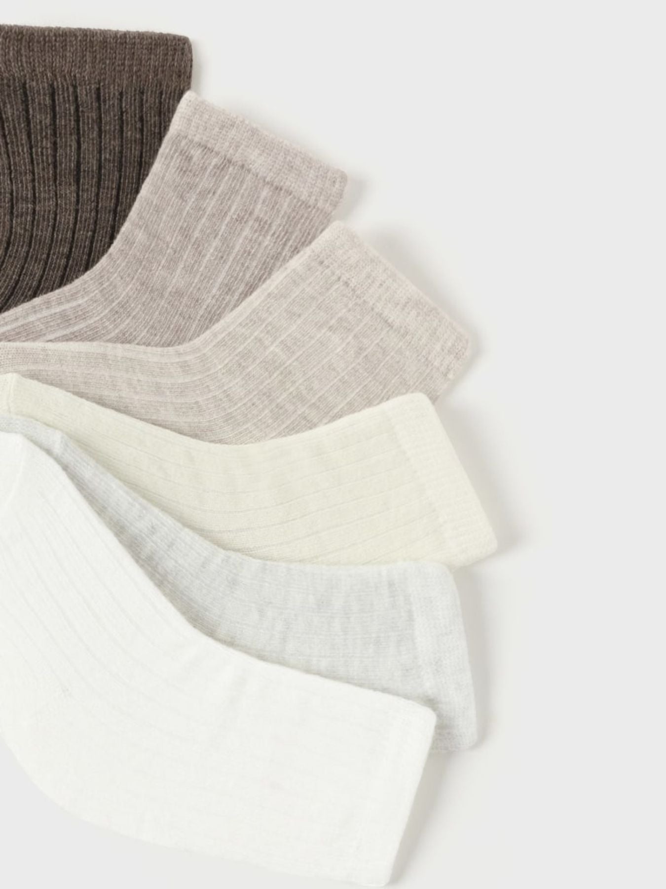 Set of 6 Natural Socks 1C-9758/N