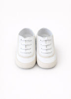 Two-tone Beige Leather Shoe SM3985/T003