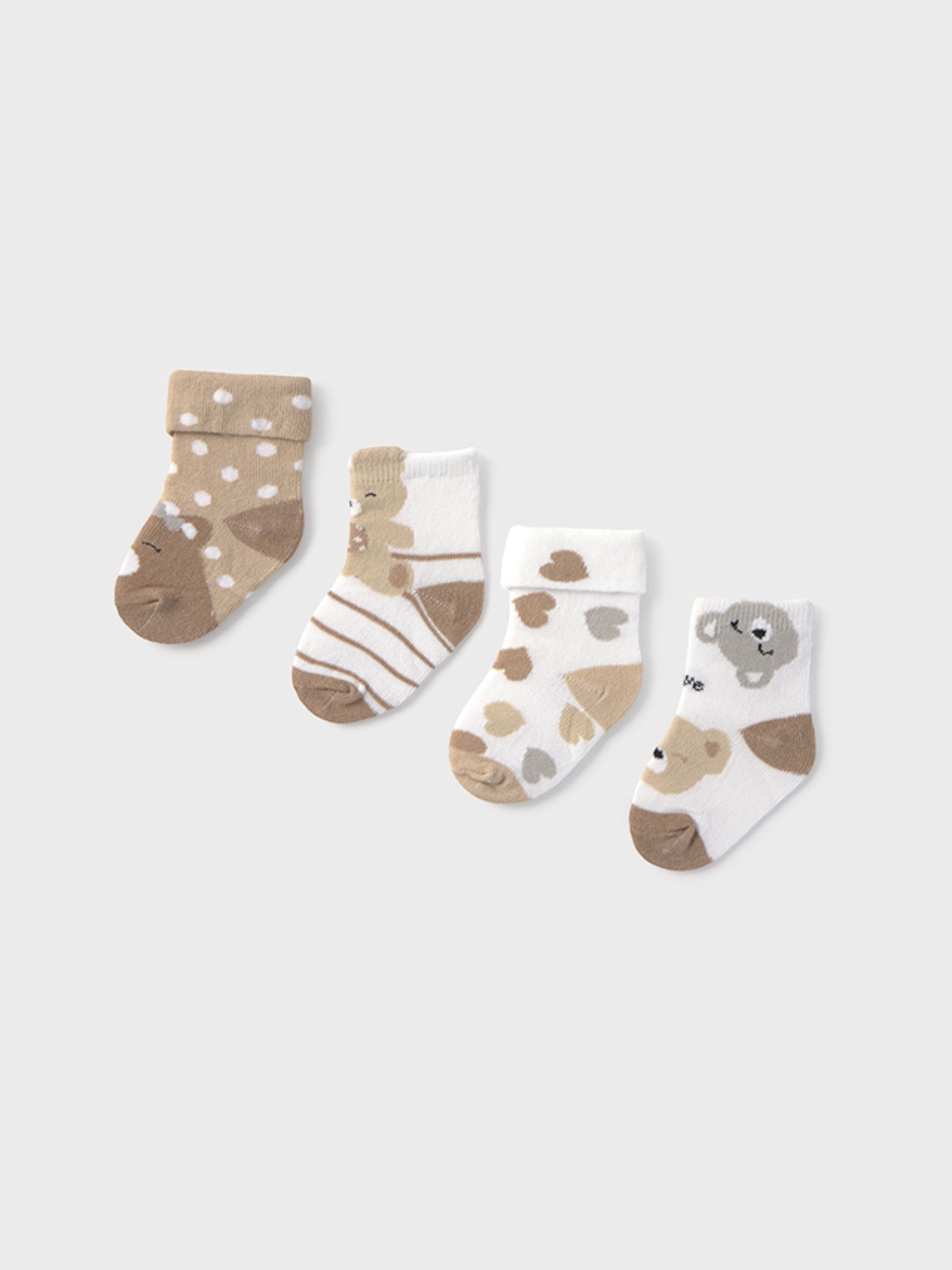 Set 4 calze  BEIGE 9867 /BE -  NANU' BABY