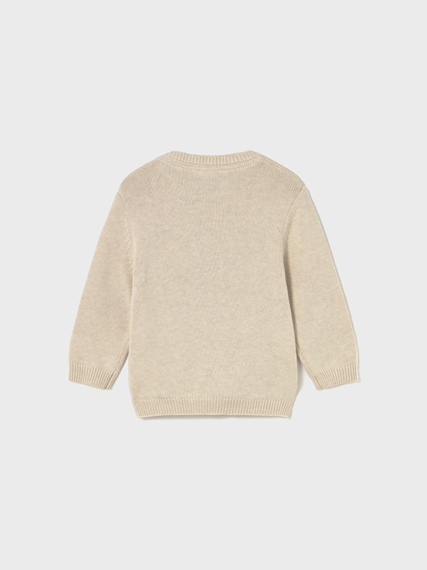 Intarsia sweater, large, boy's, beige, 2341/59