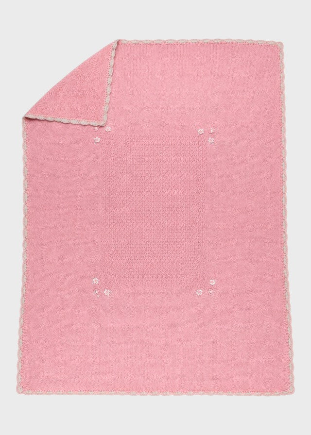 Pink Flowers Cotton Blanket NAIME/CO-R