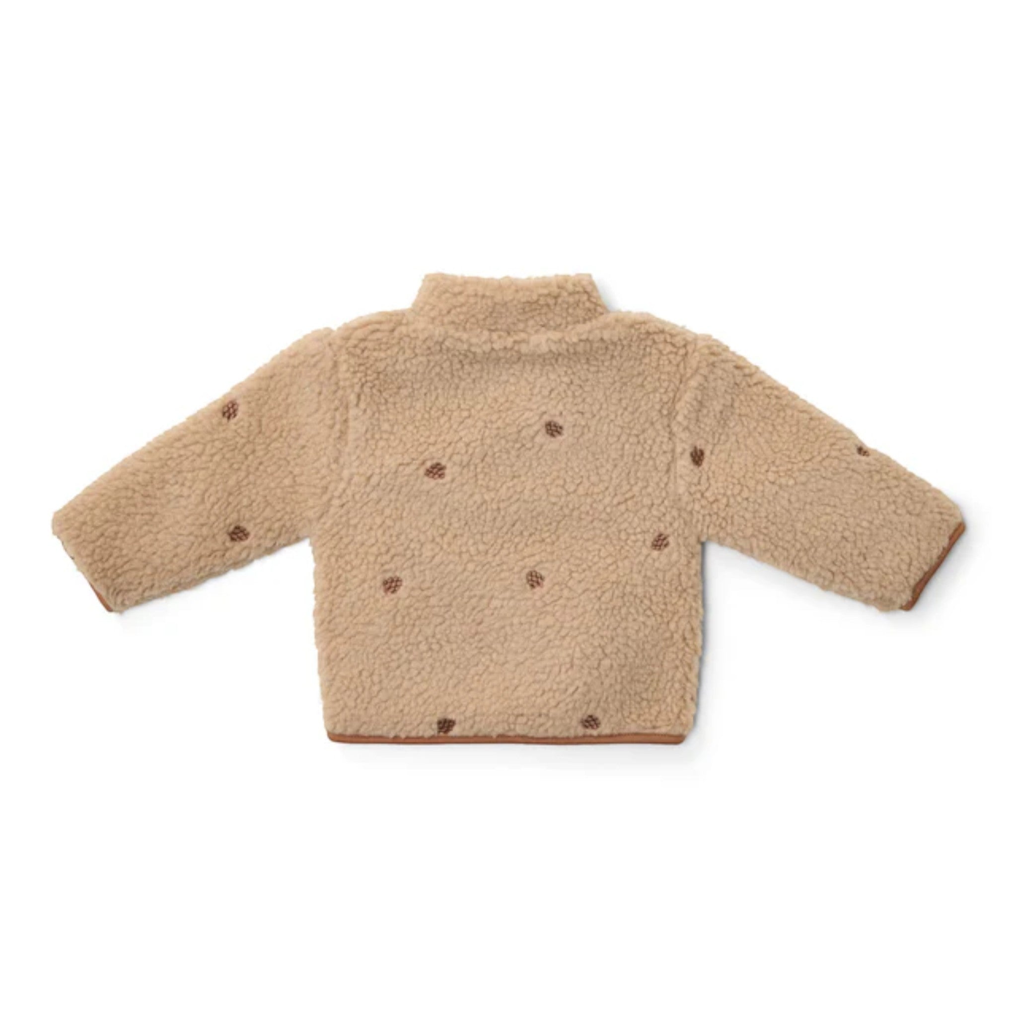 Lined teddy jacket for boy, color TORTORA, CL25092098