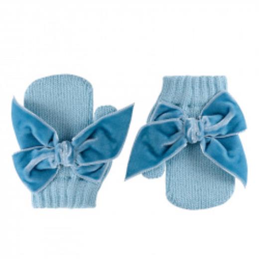 Muffs with thumb hole and velvet bow, SAMPLE CODE 50.598.011