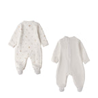 Tutina Intera Con Piede Neonato Bianco 3F670/112 -  NANU' BABY