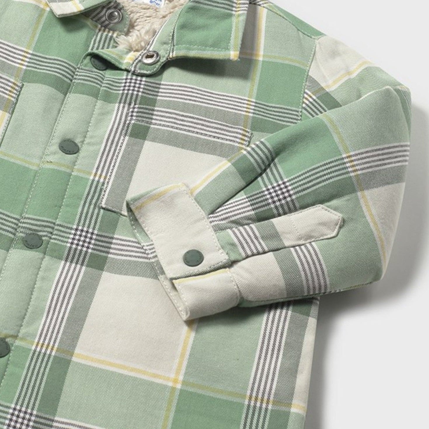 Camicia quadri foderato Bimbo Verde 2104/83 -  NANU' BABY