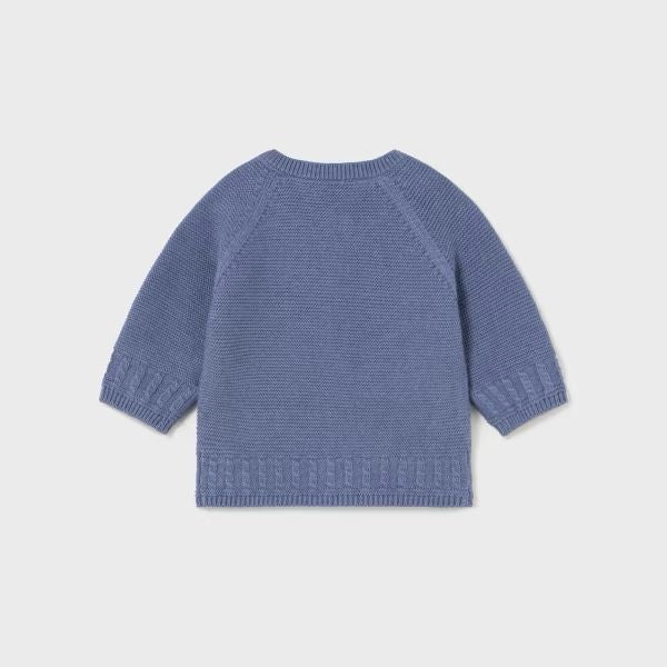 Basic cardigan in warm cotton, boy's, CIELO 2301-W