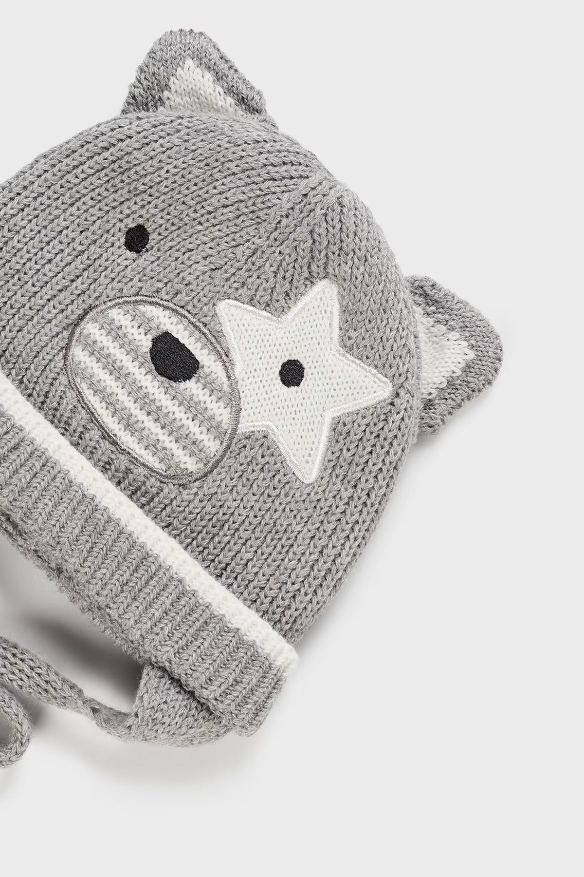 Complete hat and mittens GREY 9667-