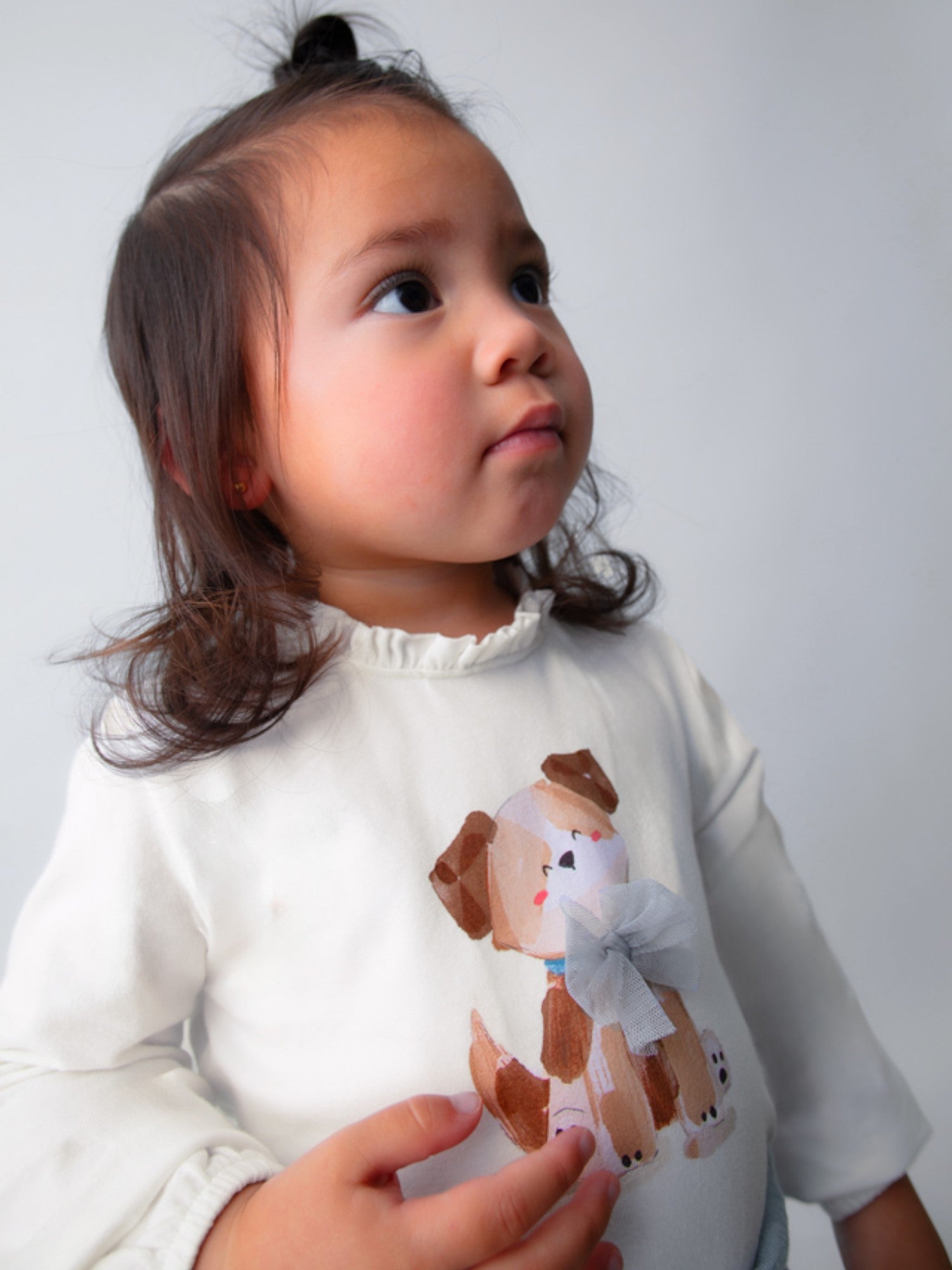 Long sleeve T-shirt for girls CREAM 2075/77