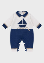 Cotton Onesie with Blue Feet 7618/A