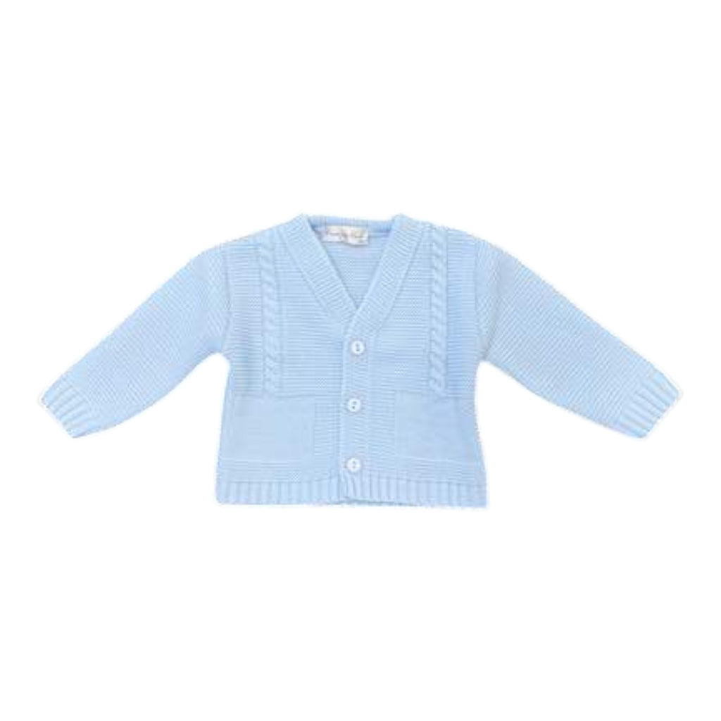 Boy's Ceremony Jacket, Cotton Blend, Sky Blue - PONTO POR PONTO 3/880