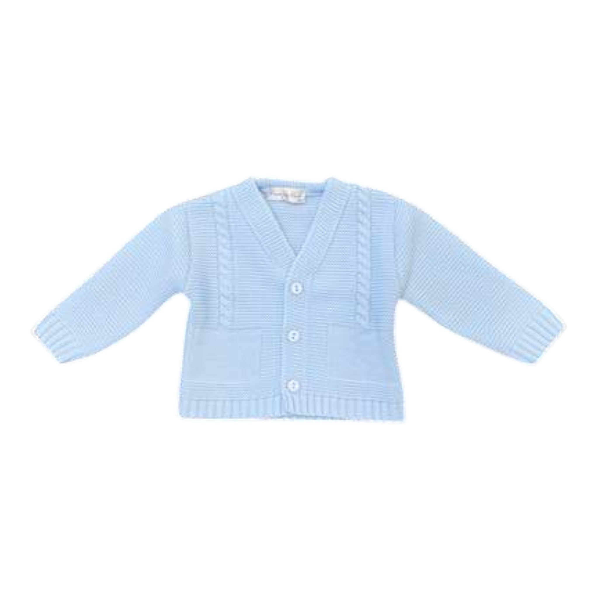Boy's Ceremony Jacket, Cotton Blend, Sky Blue - PONTO POR PONTO 3/880