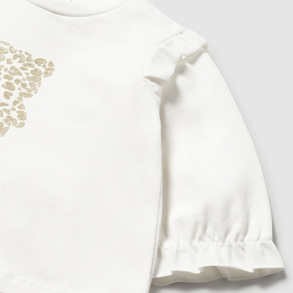 Baby Girl T-Shirt, Ecru, 2055/27