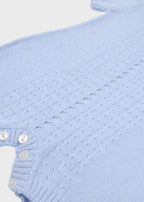 Cotton Braided Romper Sky Blue 351