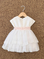 Abitino Bimba Bianco EM811MC corredino e abbigliamento neonato | NANU' BABY