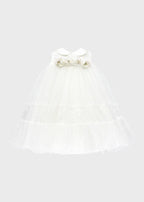 Abito Cerimonia Pizzo Pois FB099 corredino e abbigliamento neonato | NANU' BABY