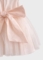 Abito Cerimonia Pizzo Tulle FB072/R corredino e abbigliamento neonato | NANU' BABY