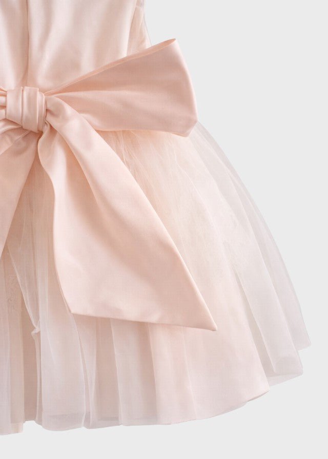 Abito Cerimonia Pizzo Tulle FB072/R corredino e abbigliamento neonato | NANU' BABY