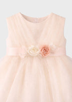 Abito Cerimonia Pizzo Tulle FB072/R corredino e abbigliamento neonato | NANU' BABY