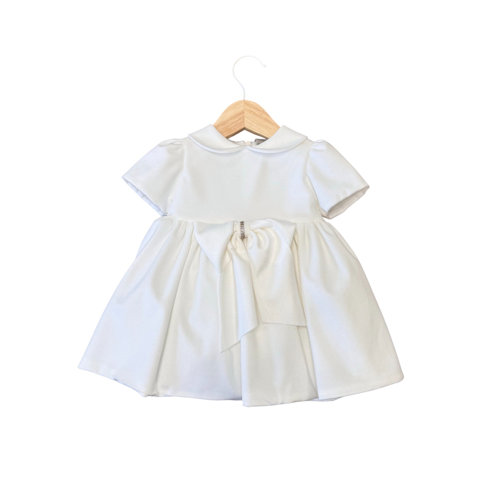 Abito Cerimonia Poliestere Vaniglia IM327MC corredino e abbigliamento neonato | NANU' BABY