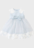 Abito Cerimonia Tulle Azzurro FB083/AP corredino e abbigliamento neonato | NANU' BABY